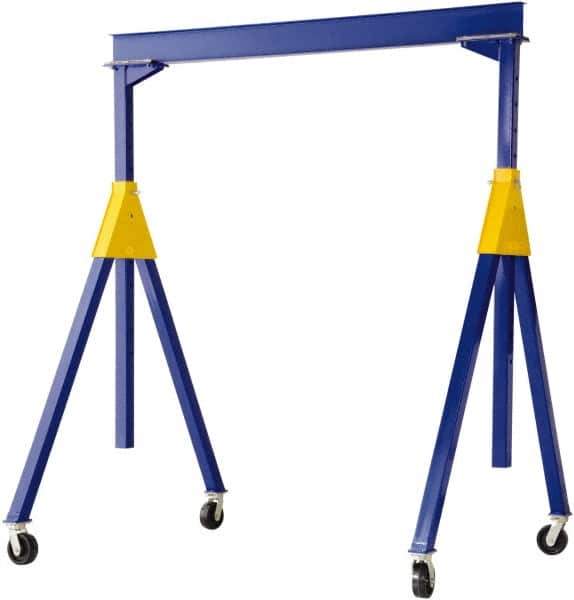 Vestil - 4,000 Lb Load Capacity, Steel Gantry Crane - 10' Span - Eagle Tool & Supply