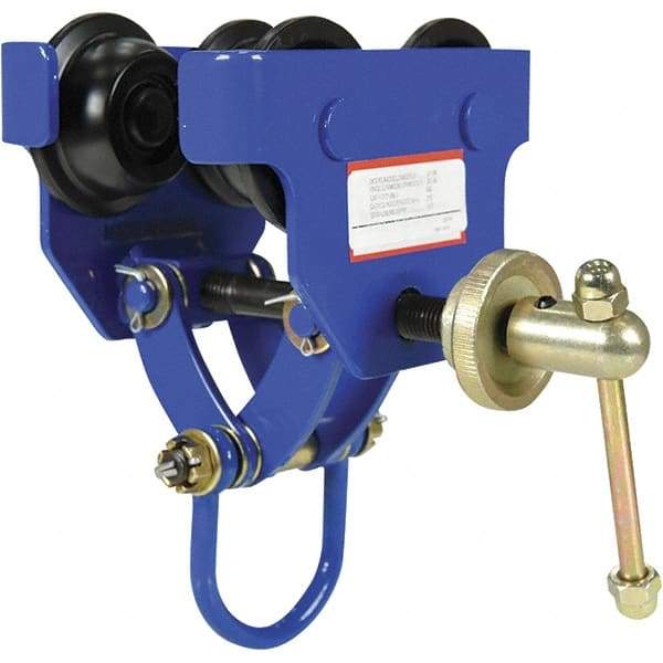 Vestil - 0.3 Ton Capacity Quick Install Manual Trolley - 3" to 5" Flange Width - Eagle Tool & Supply