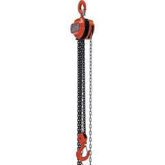 Vestil - 4,000 Lb Lifting Capacity, 10' Lift Height, Hand Hoist - Made from Chain - Eagle Tool & Supply