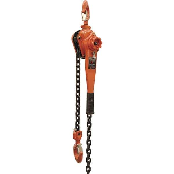 Vestil - 6,000 Lb Lifting Capacity, 10' Lift Height, Lever Hoist - Made from Chain - Eagle Tool & Supply