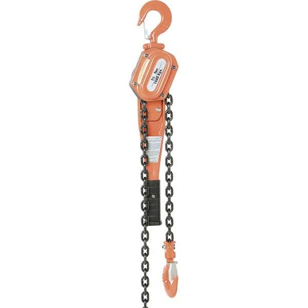 Vestil - 3,000 Lb Lifting Capacity, 5' Lift Height, Lever Hoist - Made from Chain - Eagle Tool & Supply