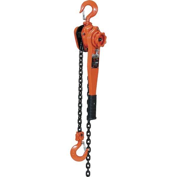 Vestil - 3,000 Lb Lifting Capacity, 20' Lift Height, Lever Hoist - Made from Chain - Eagle Tool & Supply