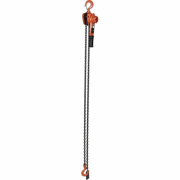 Vestil - 2,000 Lb Lifting Capacity, 10' Lift Height, Lever Hoist - Made from Chain - Eagle Tool & Supply