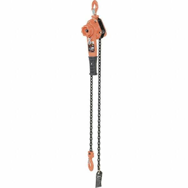 Vestil - 1,500 Lb Lifting Capacity, 5' Lift Height, Lever Hoist - Made from Chain - Eagle Tool & Supply