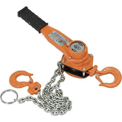 Vestil - 1,500 Lb Lifting Capacity, 5' Lift Height, Lever Hoist - Made from Chain - Eagle Tool & Supply