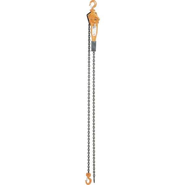 Vestil - 1,500 Lb Lifting Capacity, 10' Lift Height, Lever Hoist - Made from Chain - Eagle Tool & Supply