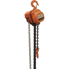 Vestil - 1,000 Lb Lifting Capacity, 15' Lift Height, Hand Hoist - Made from Chain - Eagle Tool & Supply