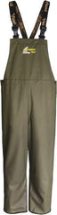 Viking - Size XL, Moss Green, Waterproof Bib Overall - Take Up Snaps Ankle - Eagle Tool & Supply