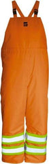 Viking - Size 2XL, High Visibility Orange, Cold Weather Bib Overall - Hook & Loop Ankle - Eagle Tool & Supply