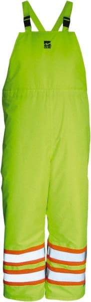 Viking - Size 3XL, High Visibility Lime, Cold Weather Bib Overall - Hook & Loop Ankle - Eagle Tool & Supply
