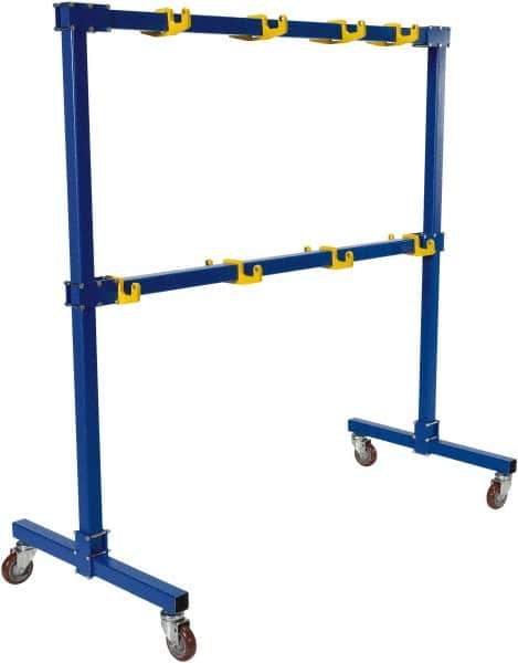Vestil - 2 Shelf, 1,000 Lb Capacity, Blue Gantry - 77-1/16" Wide x 76-11/16" High x 39" Deep - Eagle Tool & Supply