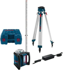 Bosch - 1,650' Measuring Range, 1/16" at 100' Accuracy, Self-Leveling Horizontal Rotary Slope Laser - ±5° Self Leveling Range, 1 Beam - Eagle Tool & Supply