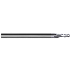 Harvey Tool - Ball End Mills; Mill Diameter (Inch): 5/32 ; Mill Diameter (Decimal Inch): 0.1562 ; Number of Flutes: 3 ; Length of Cut (Decimal Inch): 0.2350 ; Material: Solid Carbide ; Overall Length (Inch): 2 - Exact Industrial Supply