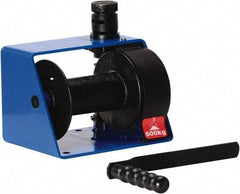 Vestil - 1,000 Lb Cable Limit x 45' Winch Cable Worm Gear Winch - 7" Long x 10-1/4" Deep x 7" High - Eagle Tool & Supply