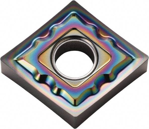 Kyocera - CNMG432 AH Grade PDL025 Carbide Turning Insert - Al2O3 Finish, 80° Diamond, 1/2" Inscr Circle, 3/16" Thick, 1/32" Corner Radius - Eagle Tool & Supply