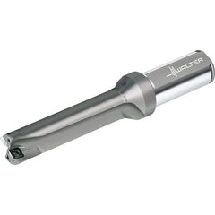Walter - 96mm Max Drill Depth, 4xD, 24mm Diam, Indexable Insert Drill - 2 Inserts, 25mm Shank Diam, Straight Shank - Eagle Tool & Supply