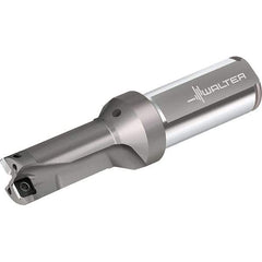 Walter - 78mm Max Drill Depth, 2xD, 39mm Diam, Indexable Insert Drill - 2 Inserts, 40mm Shank Diam, Straight Shank - Eagle Tool & Supply