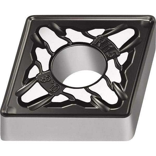 Walter - CNMG644 RM5 Grade WSM20S Carbide Turning Insert - TiALN/Al2O3 Finish, 80° Diamond, 3/4" Inscr Circle, 1/4" Thick, 0.063" Corner Radius - Eagle Tool & Supply
