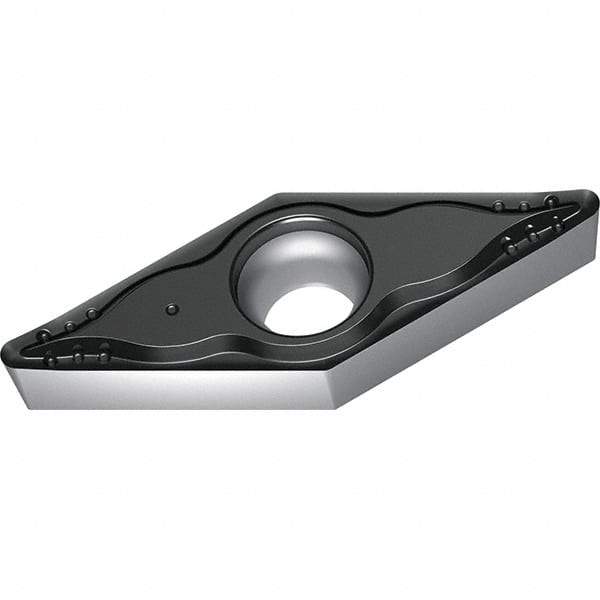 Walter - VCGT330.5 MM4 Grade WSM20S Carbide Turning Insert - TiALN/Al2O3 Finish, 35° Diamond, 3/8" Inscr Circle, 3/16" Thick, 0.008" Corner Radius - Eagle Tool & Supply