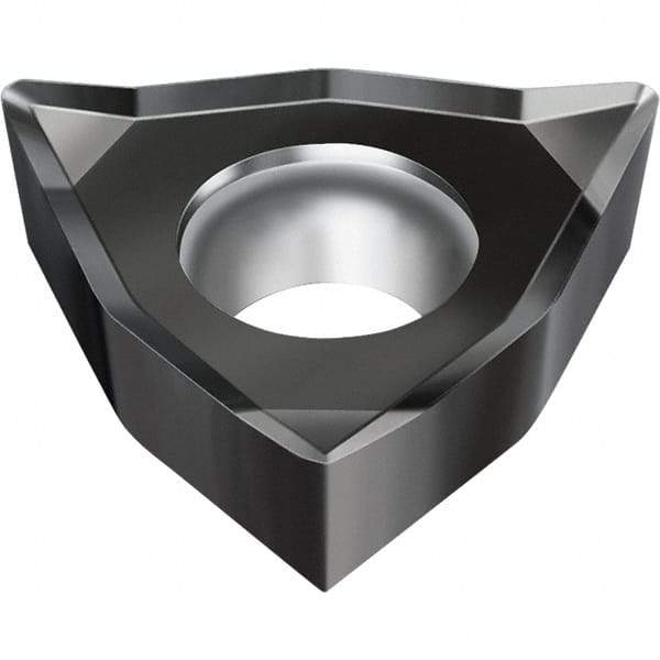 Walter - WCGT1.81.51 MN2 Grade WNN10 Carbide Turning Insert - Proprietary Finish, 80° Trigon, 7/32" Inscr Circle, 3/32" Thick, 0.016" Corner Radius - Eagle Tool & Supply