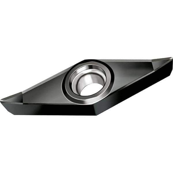 Walter - VCGT333 MN2 Grade WNN10 Carbide Turning Insert - Proprietary Finish, 35° Diamond, 3/8" Inscr Circle, 3/16" Thick, 0.047" Corner Radius - Eagle Tool & Supply