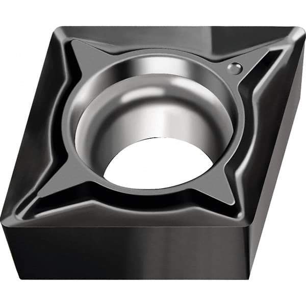 Walter - CCGT21.50.2 FN2 Grade WNN10 Carbide Turning Insert - Proprietary Finish, 80° Diamond, 1/4" Inscr Circle, 3/32" Thick, 0.004" Corner Radius - Eagle Tool & Supply