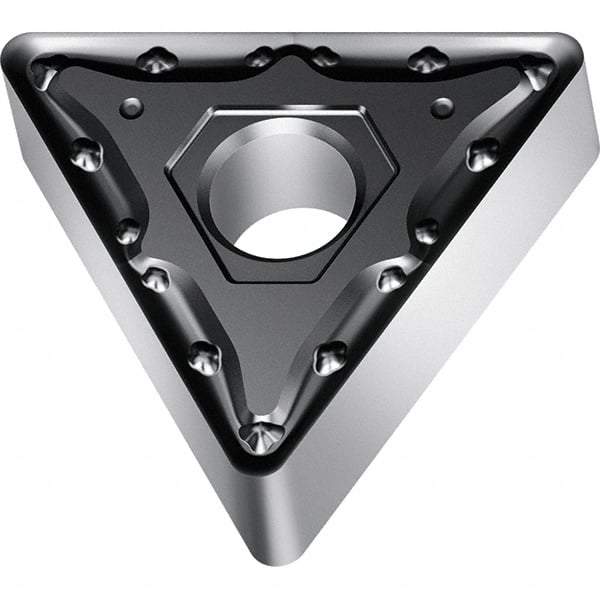 Walter - TNMG332 MM5 Grade WSM30S Carbide Turning Insert - TiALN/Al2O3 Finish, 60° Triangle, 3/8" Inscr Circle, 3/16" Thick, 0.031" Corner Radius - Eagle Tool & Supply