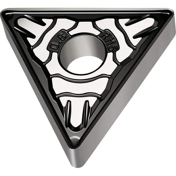 Walter - TNMG432 RM5 Grade WSM30S Carbide Turning Insert - TiALN/Al2O3 Finish, 60° Triangle, 1/2" Inscr Circle, 3/16" Thick, 0.031" Corner Radius - Eagle Tool & Supply