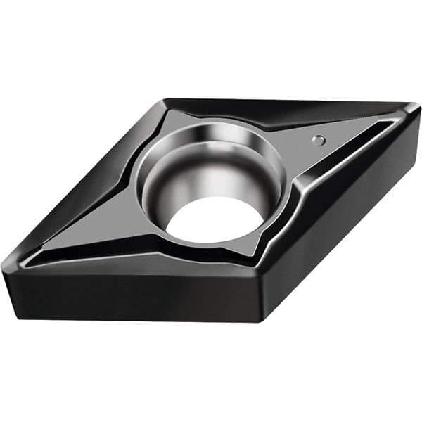 Walter - DCGT21.50.2 FN2 Grade WNN10 Carbide Turning Insert - Proprietary Finish, 55° Diamond, 1/4" Inscr Circle, 3/32" Thick, 0.004" Corner Radius - Eagle Tool & Supply