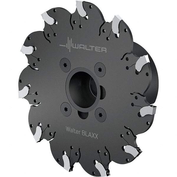 Walter - Arbor Connection, 4mm Cutting Width, 33mm Depth of Cut, 4.92mm Cutter Diam, 1" Hole DIam, 11 Tooth Indexable Slotting Cutter - F5055 Toolholder, SX-4.. Insert, Right Hand Cutting Direction - Eagle Tool & Supply
