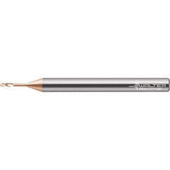Walter-Prototyp - 1.5mm Diam, 1.2mm LOC, 2 Flute Solid Carbide Ball End Mill - AlTiN Finish, Single End, 50mm OAL, 4mm Shank Diam, Spiral Flute - Eagle Tool & Supply