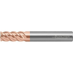 Walter-Prototyp - 3/8", 4 Flute, Single End, Solid Carbide, 0.762mm Corner Radius End Mill - 3" OAL, 50° Helix, Right Hand Flute, 22mm LOC, Right Hand Cut - Eagle Tool & Supply
