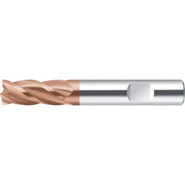 Walter-Prototyp - 12.7mm, 25mm LOC, 12.7mm Shank Diam, 88.9mm OAL, 4 Flute, Solid Carbide Square End Mill - AlCrN Finish, 35° Helix, Right Hand Cut, Right Hand Flute, Series MC232.W-4-D - Eagle Tool & Supply