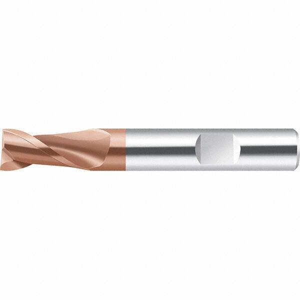 Walter-Prototyp - 15.88mm, 32mm LOC, 15.88mm Shank Diam, 88.9mm OAL, 2 Flute, Solid Carbide Square End Mill - AlCrN Finish, 35° Helix, Right Hand Cut, Right Hand Flute, Series MC232.W-2-D - Eagle Tool & Supply