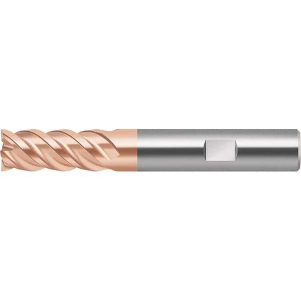 Walter-Prototyp - 12mm, 26mm LOC, 12mm Shank Diam, 83mm OAL, 4 Flute, Solid Carbide Square End Mill - TiAlSiN Finish, Spiral Flute, 50° Helix, Right Hand Cut, Right Hand Flute, Series MC388 - Eagle Tool & Supply