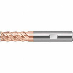Walter-Prototyp - 8mm, 19mm LOC, 8mm Shank Diam, 63mm OAL, 4 Flute, Solid Carbide Square End Mill - TiAlSiN Finish, Spiral Flute, 50° Helix, Right Hand Cut, Right Hand Flute, Series MC388 - Eagle Tool & Supply