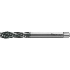 Walter-Prototyp - M16x2.00 Metric 4 Flute 6HX Semi-Bottoming Spiral Flute Tap - High Speed Steel, TiAlN Finish, 110mm OAL, Right Hand Flute, Right Hand Thread, Series TC121 - Eagle Tool & Supply