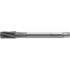 Walter-Prototyp - M14x2.00 Metric 4 Flute 6HX Semi-Bottoming Spiral Flute Tap - High Speed Steel, TiCN Finish, 110mm OAL, Right Hand Flute, Right Hand Thread, Series TC122 - Eagle Tool & Supply