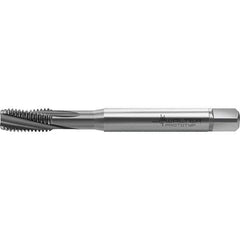 Walter-Prototyp - M8x1.25 Metric 3 Flute 6HX Semi-Bottoming Spiral Flute Tap - High Speed Steel, TiCN Finish, 93.38mm OAL, Right Hand Flute, Right Hand Thread, Series TC122 - Eagle Tool & Supply