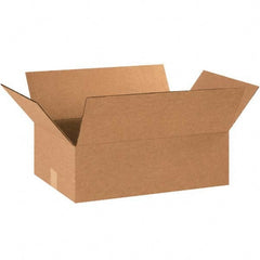 Made in USA - Pack of (25) 12" Wide x 18" Long x 6" High Corrugated Shipping Boxes - Eagle Tool & Supply