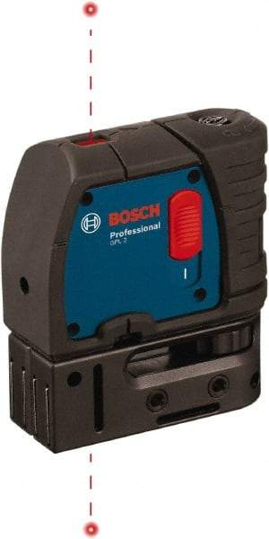 Bosch - 2 Beam 100' Max Range Self Leveling Dot Laser Level - 1/4" at 100' & 1/8" at 30' Accuracy, Battery Included - Eagle Tool & Supply