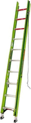 Little Giant Ladder - 20' High, Type IAA Rating, Fiberglass Extension Ladder - 375 Lb Capacity, 18' Working Length - Eagle Tool & Supply