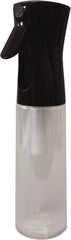 PRO-SOURCE - 10 oz Polyethylene Bottle & Trigger Sprayer - Black - Eagle Tool & Supply