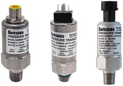 Barksdale - 300 Max psi, ±0.5% Accuracy, 1/4-18 NPT (Male) Connection Pressure Transducer - 4 to 20mA Output Signal, Subminiature DIN 43650 Wetted Parts, 1/4" Thread, -40 to 185°F, 28 Volts - Eagle Tool & Supply