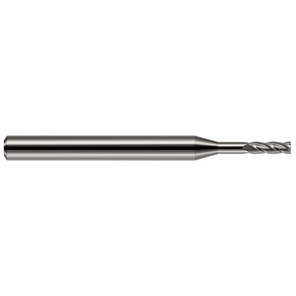 Harvey Tool - 1/32", 3/32" LOC, 1/8" Shank Diam, 1-1/2" OAL, 4 Flute, Solid Carbide Square End Mill - Exact Industrial Supply