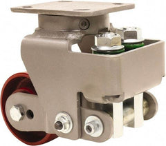Hamilton - 4" Diam x 2" Wide, Cast Iron Swivel Caster - 1,000 Lb Capacity, Top Plate Mount, 4" x 5" Plate, Sealed Precision Ball Bearing Bearing - Eagle Tool & Supply