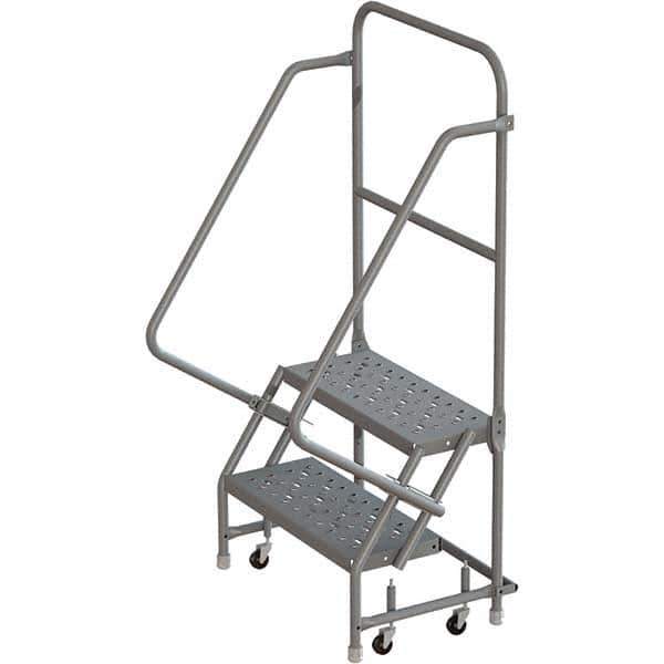 TRI-ARC - Rolling & Wall Mounted Ladders & Platforms Type: Rolling Warehouse Ladder Style: Rolling Platform Ladder - Eagle Tool & Supply