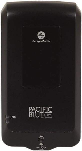 Georgia Pacific - 1000 to 1200 mL Foam Hand Sanitizer Dispenser - Automatic Operation, Plastic, Wall Mounted, Black - Eagle Tool & Supply