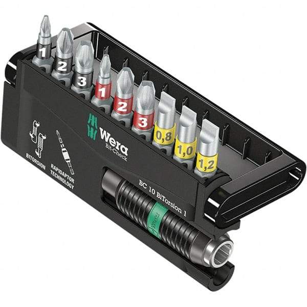 Wera - Power & Impact Screwdriver Bit Sets Point Type: Phillips; Pozidriv; Slotted Tool Type: Phillips; Pozidriv; Slotted - Eagle Tool & Supply