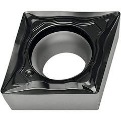 Walter - CPMT FP4 Grade WPP10S Turning Insert - TiCN+Al2O3+(TiCN) Finish, 80° Rhombic, 9.53mm Inscr Circle, 3.97mm Thick, 0.8mm Corner Radius - Eagle Tool & Supply